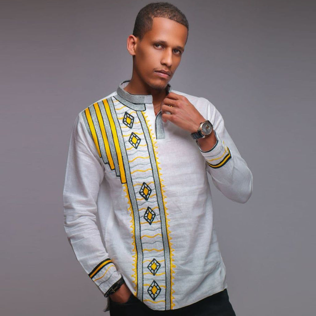 Habesha men shirt - traditional outfit 