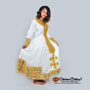 Hemen Traditional Habesha Dress - Ethiopian Traditional Dress
