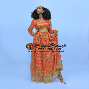 Hildana chiffon - Ethiopian Traditional Dress