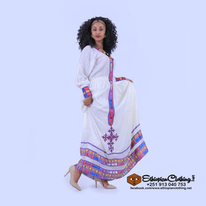 Jalele Habesha Kemis - Ethiopian Traditional Dress