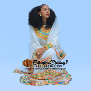 Jegol Ethiopian Dress - Ethiopian Traditional Dress