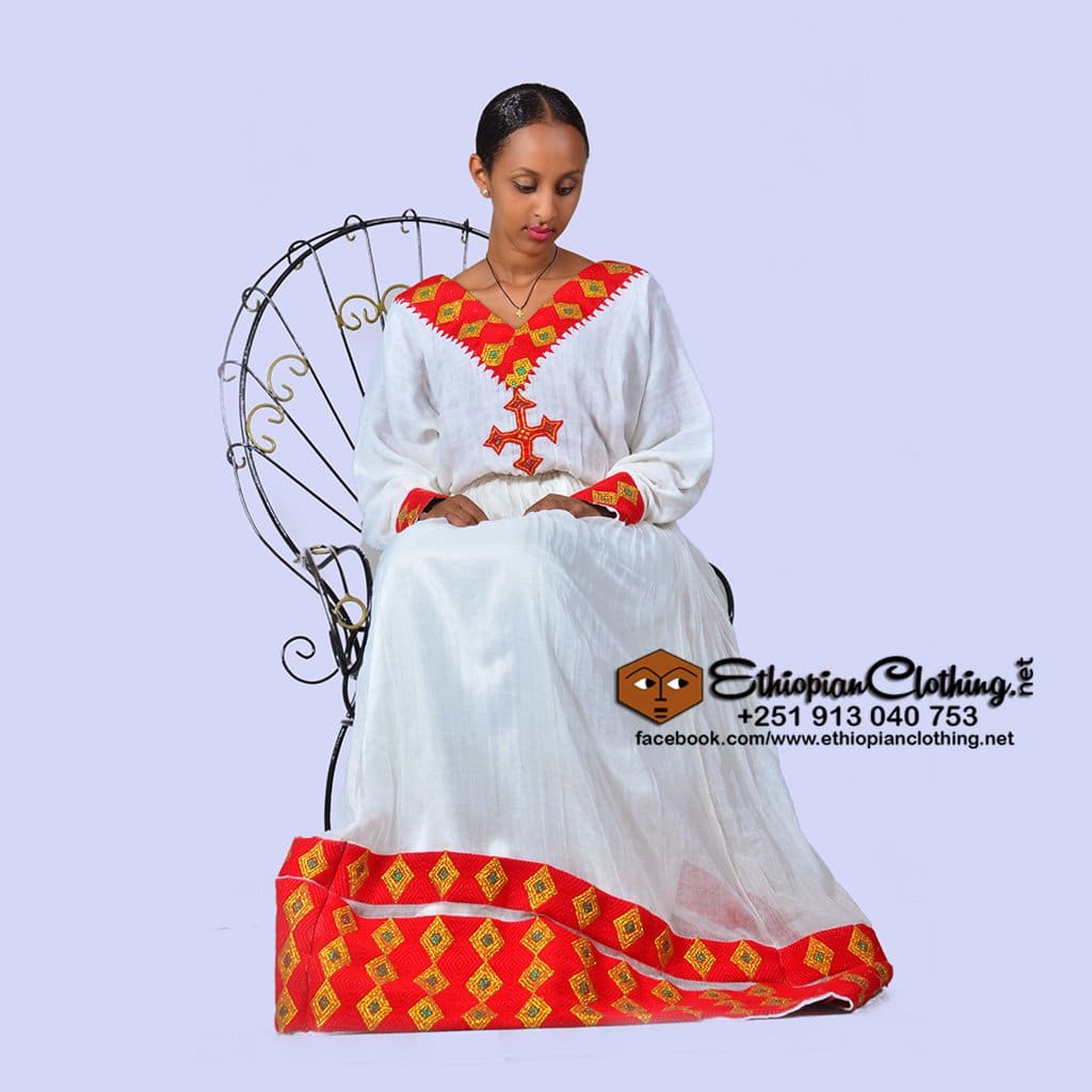 Keficho Traditional Habesha Dress - Ethiopian Traditional Dress