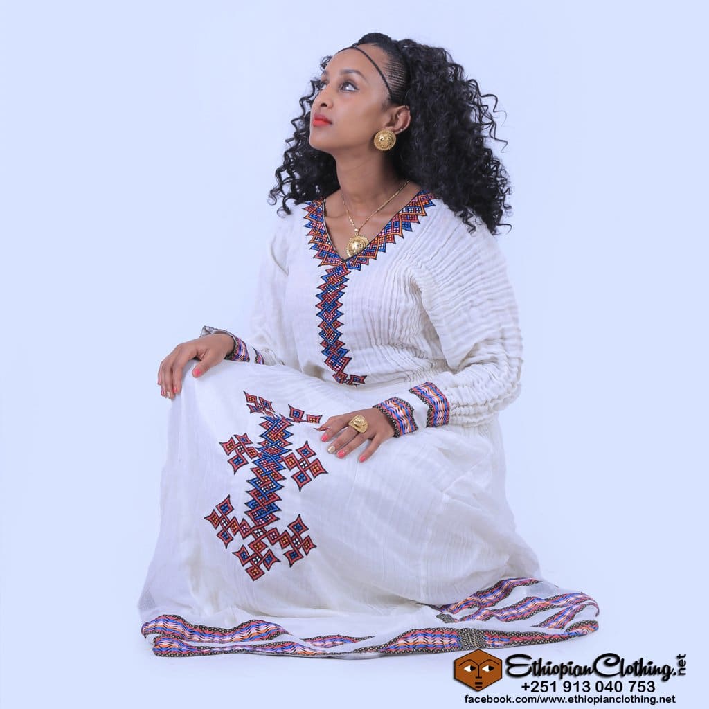 Kokeb Ethiopian traditional dress - Ethiopian Traditional Dress