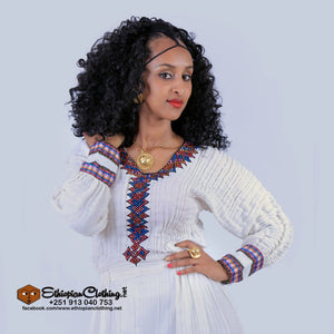Kokeb Ethiopian traditional dress - Ethiopian Traditional Dress