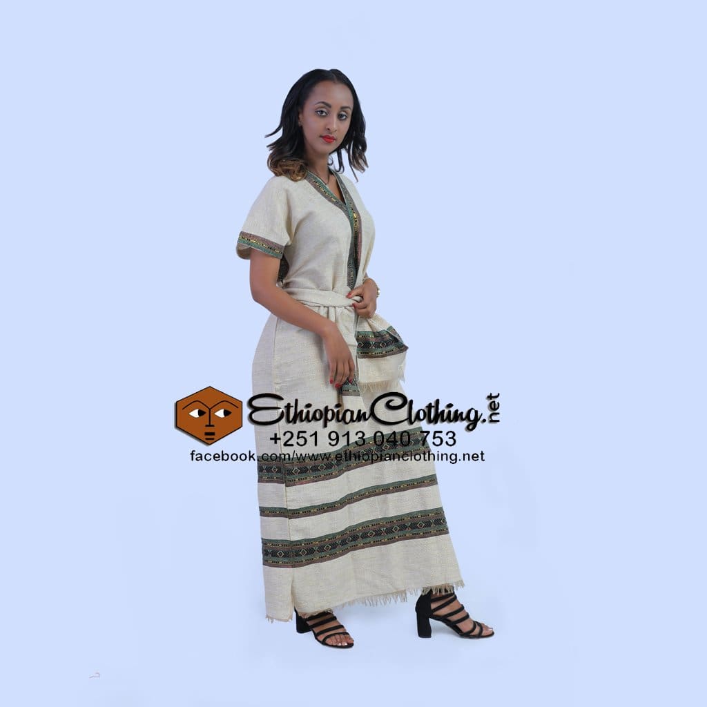 Kuri coffee dress - Ethiopian Traditional Dress