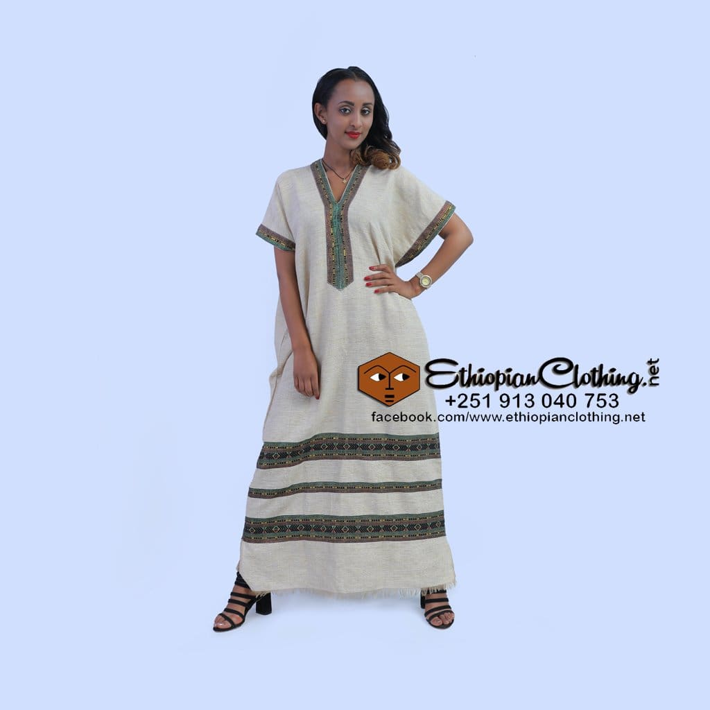 Kuri coffee dress - Ethiopian Traditional Dress