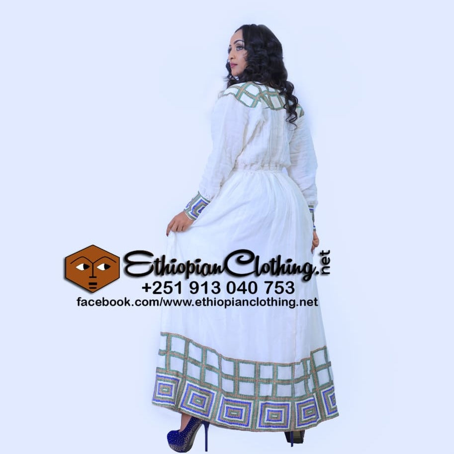 Lula Habesha Dress - Ethiopian Traditional Dress