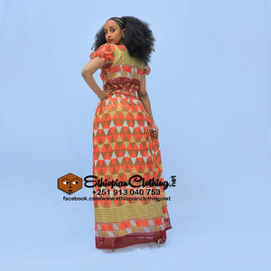 Mebrat Eritrean Chiffon - Ethiopian Traditional Dress