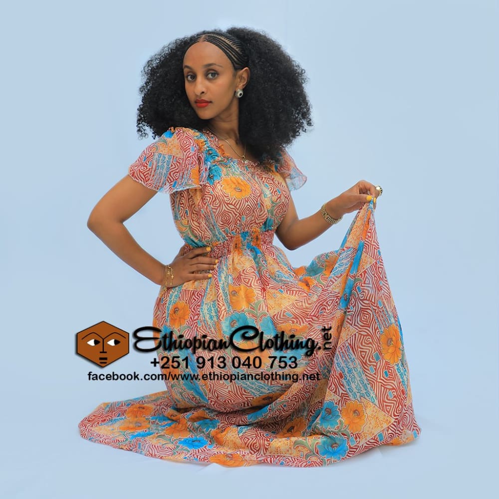 Meroda chiffon - Ethiopian Traditional Dress