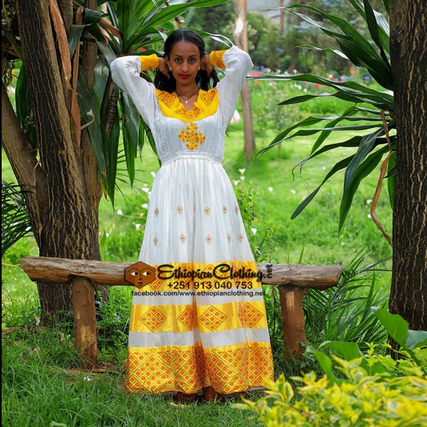 Meron Ethiopian Chiffon Dress 