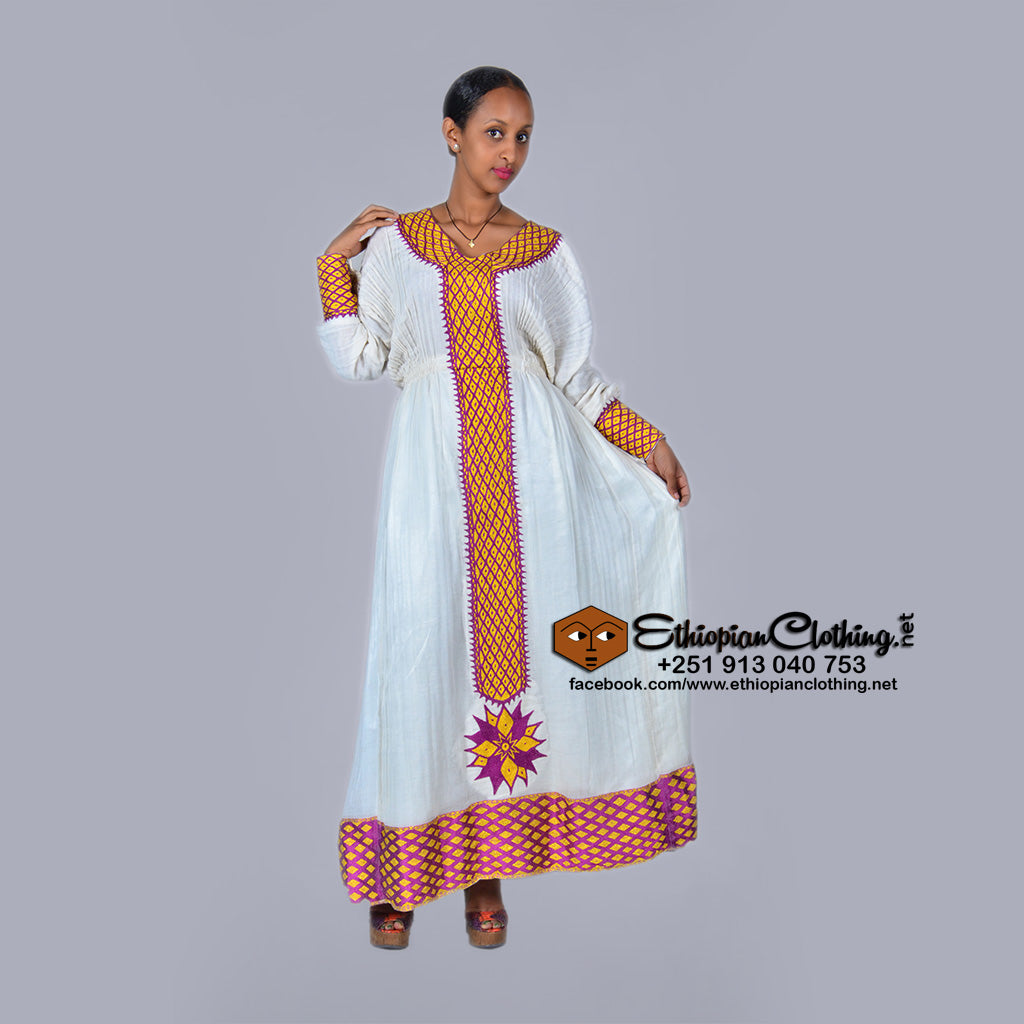 Semira Habesha dress - Ethiopian Traditional Dress