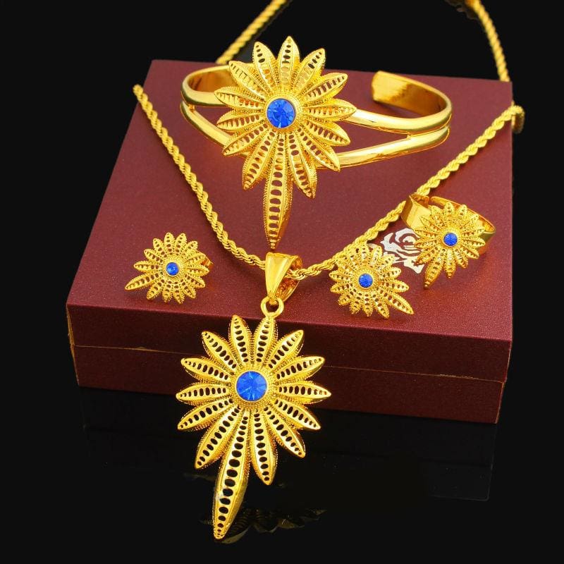 New Stone Ethiopian Jewelry Sets - Ethiopian Traditional Dress