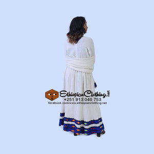 Readymade Rediet Habesha Kemis - Ethiopian Traditional Dress