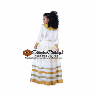 Sanka Habesha Kemis - Ethiopian Traditional Dress