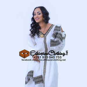 Semhar Eritrean zuria - Ethiopian Traditional Dress