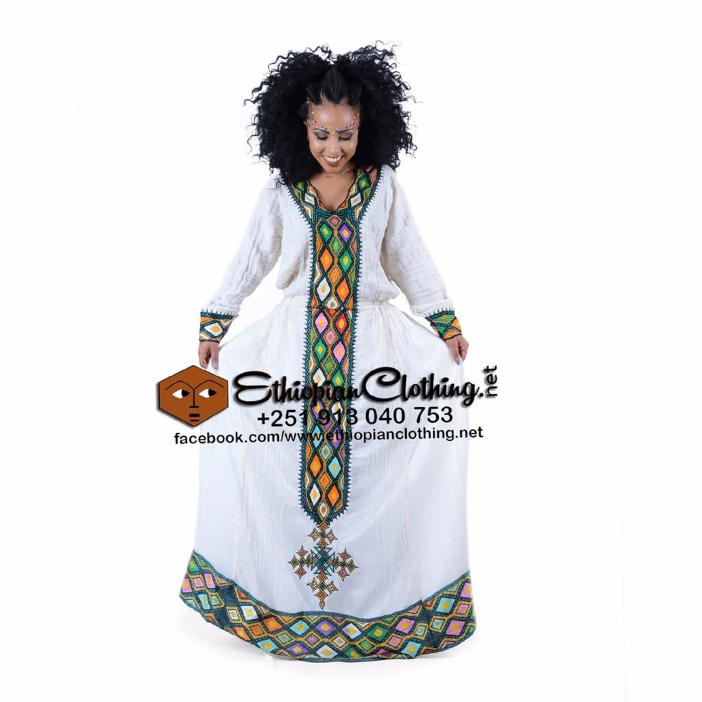 Senait Habesha Dress - Ethiopian Traditional Dress