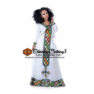 Senait Habesha Dress - Ethiopian Traditional Dress
