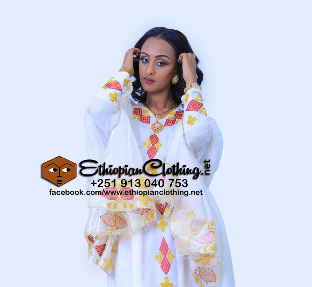 Sore Habesha Dress - Ethiopian Traditional Dress