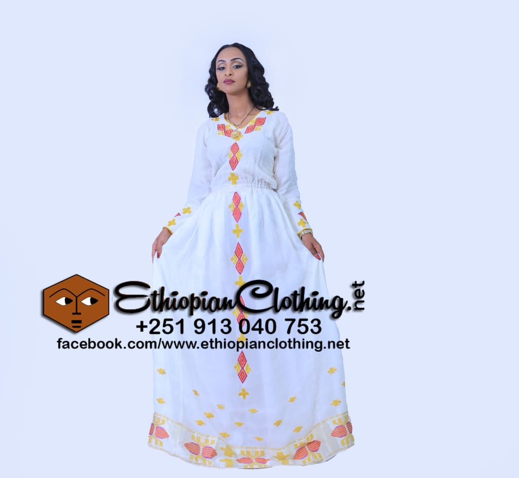 Sore Habesha Dress - Ethiopian Traditional Dress