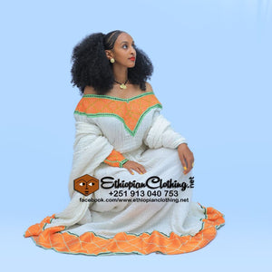 Tirhas Ethiopians Axum Telf - Ethiopian Traditional Dress