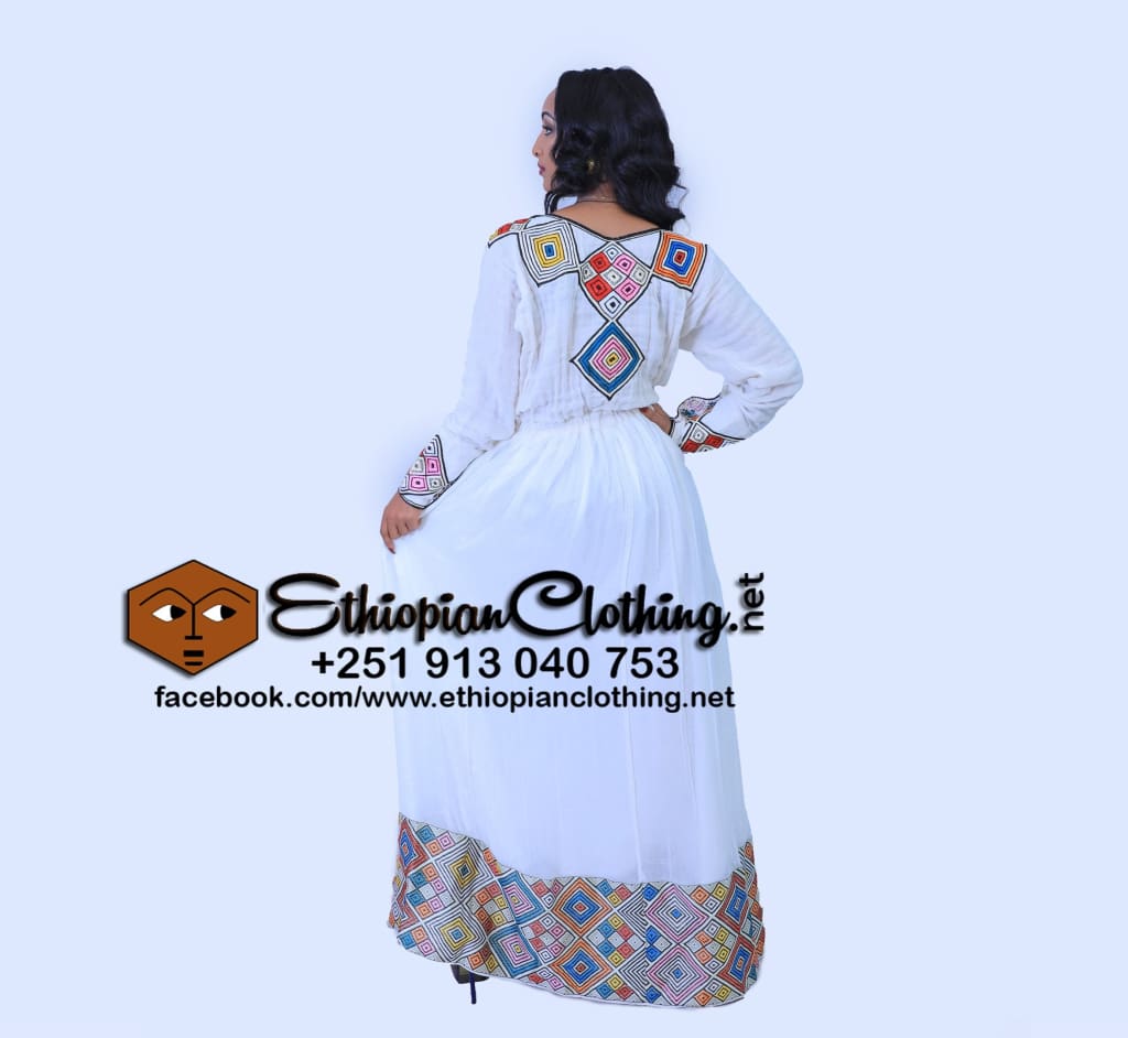 Wag Habesha dress - Ethiopian Traditional Dress