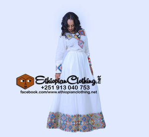 Wag Habesha dress - Ethiopian Traditional Dress