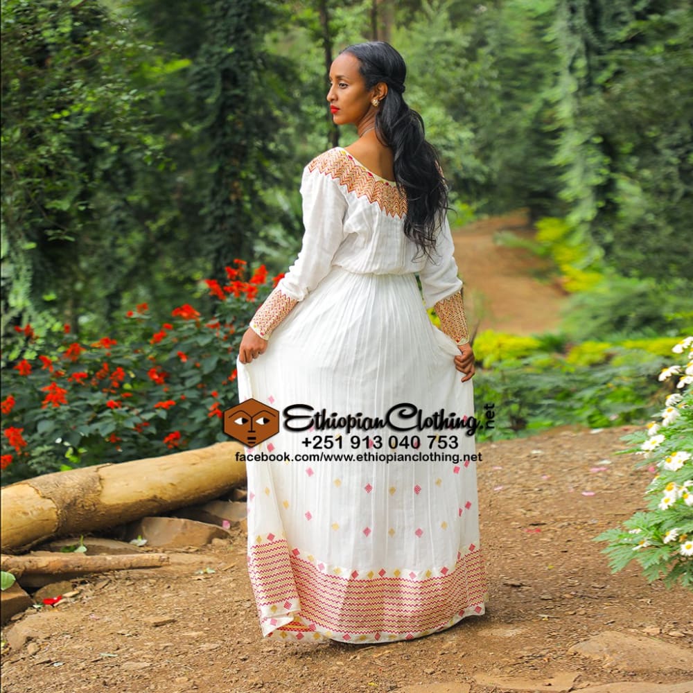 Zemenay Habesha dress - Ethiopian Traditional Dress