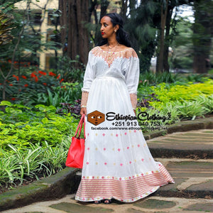 Zemenay Habesha dress - Ethiopian Traditional Dress